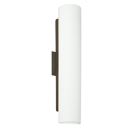 Besa Lighting Darci 21 Wall Sconce, Opal Matte, Bronze Finish, 3x60W A15 Incandescent 272607-BR